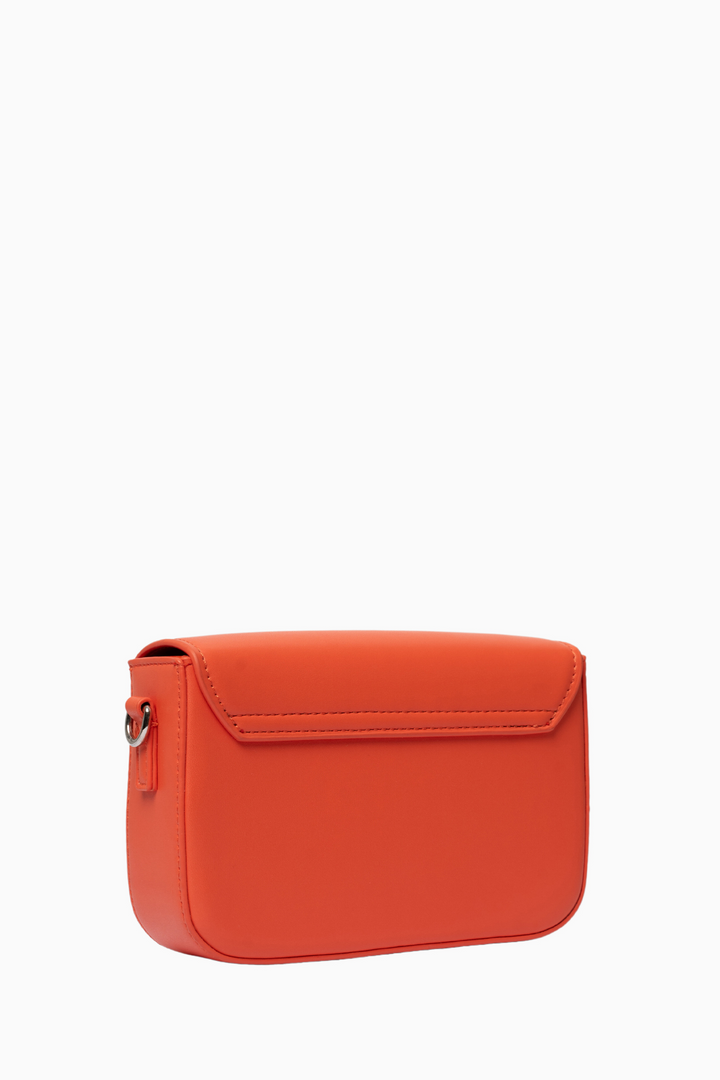 Pantone Orange Vegan Leather Shoulder Bag