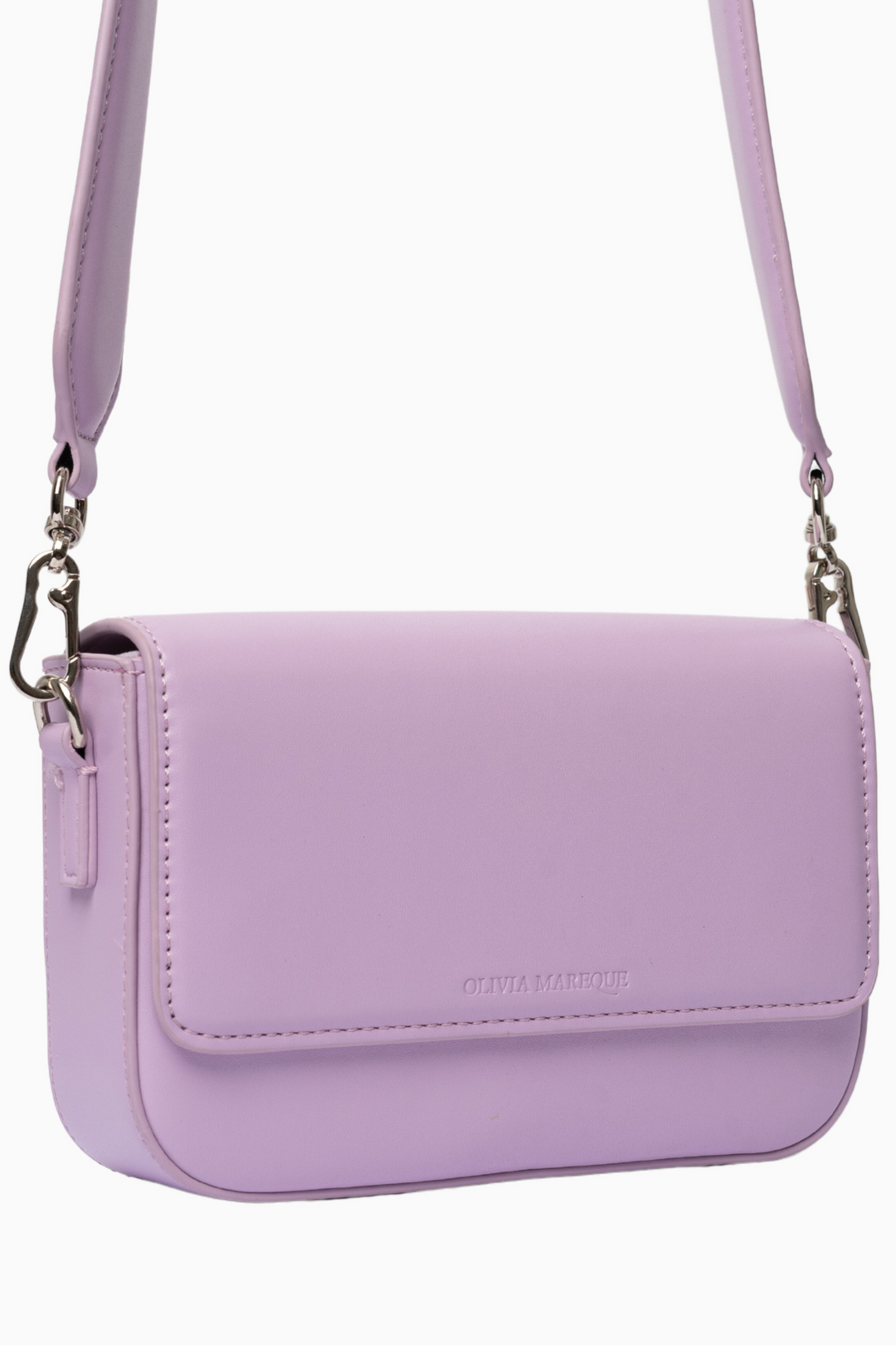 Pantone Lilac Vegan Leather Shoulder Bag