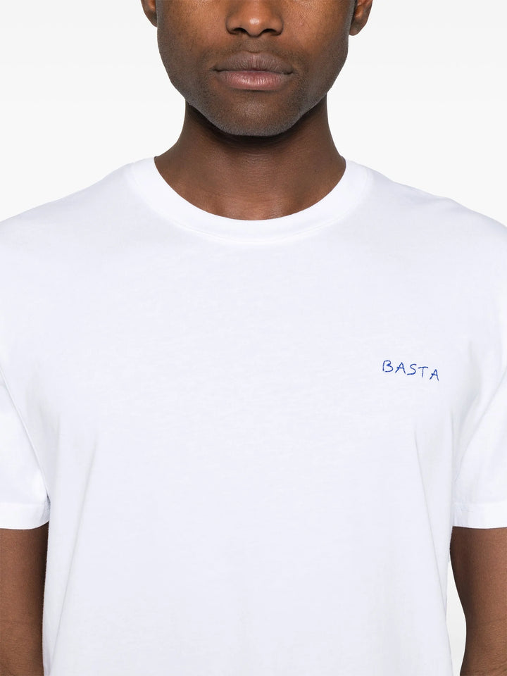 Popincourt Basta white T-shit made from natural cotton