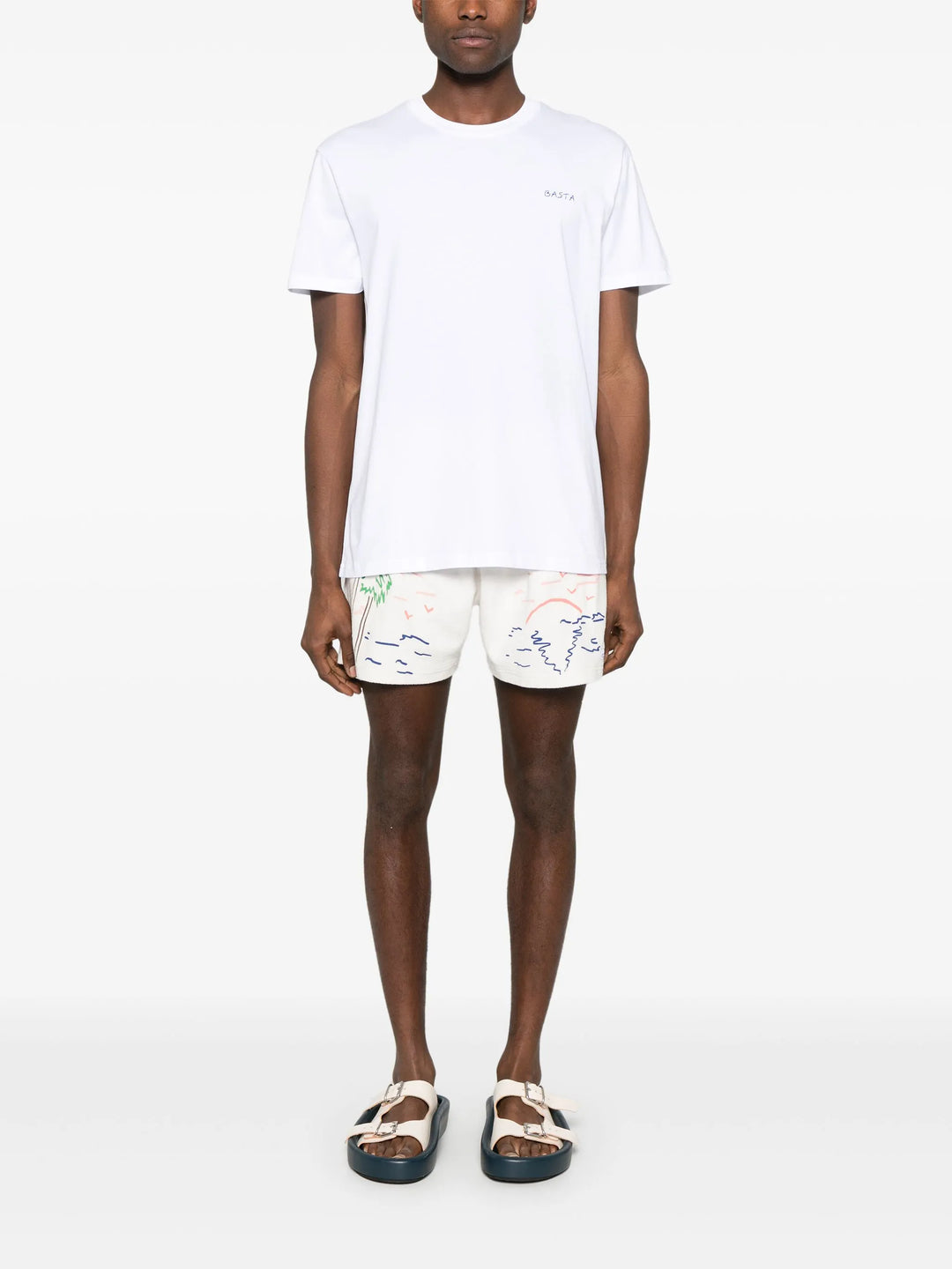Popincourt Basta white T-shit made from natural cotton