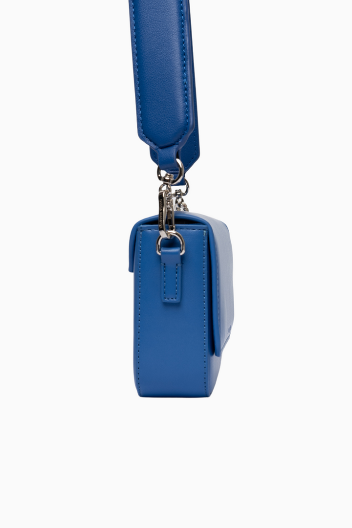 Pantone Dark Blue Vegan Leather Shoulder Bag