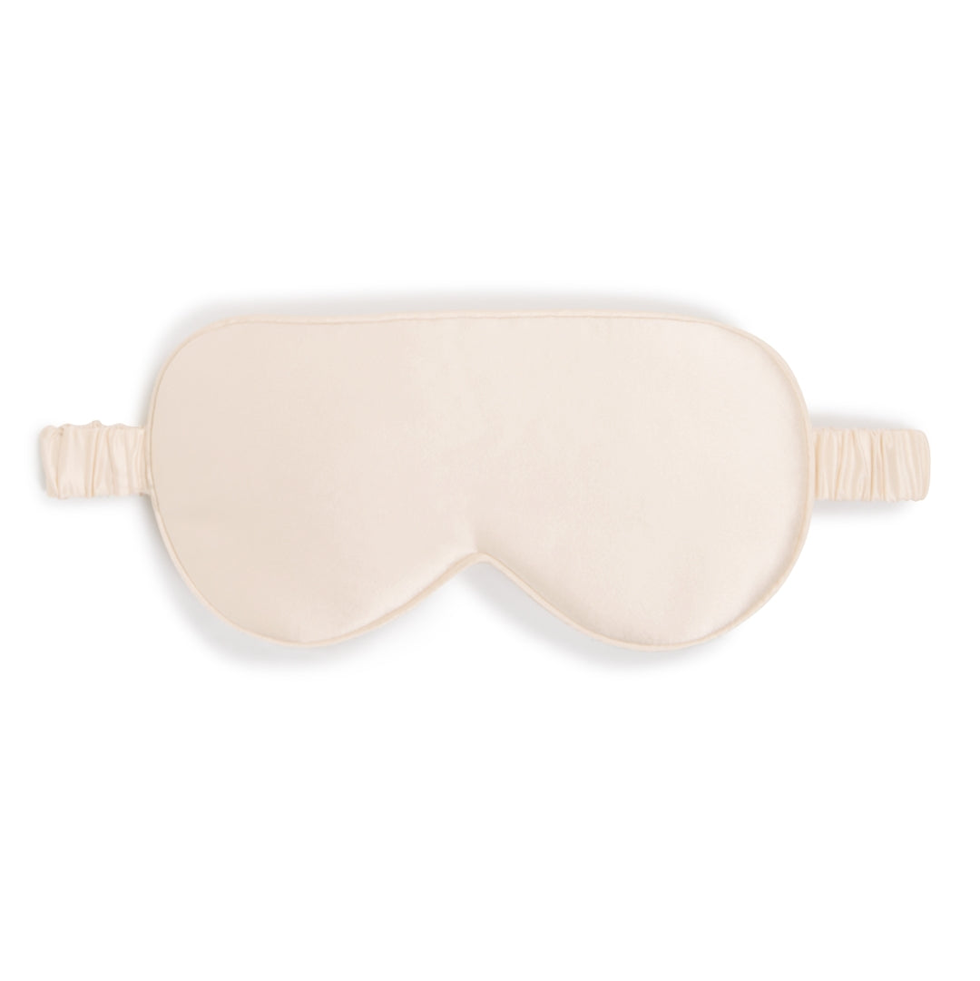 Deep Sleep Mask from natural Silk in the colour champagne colour