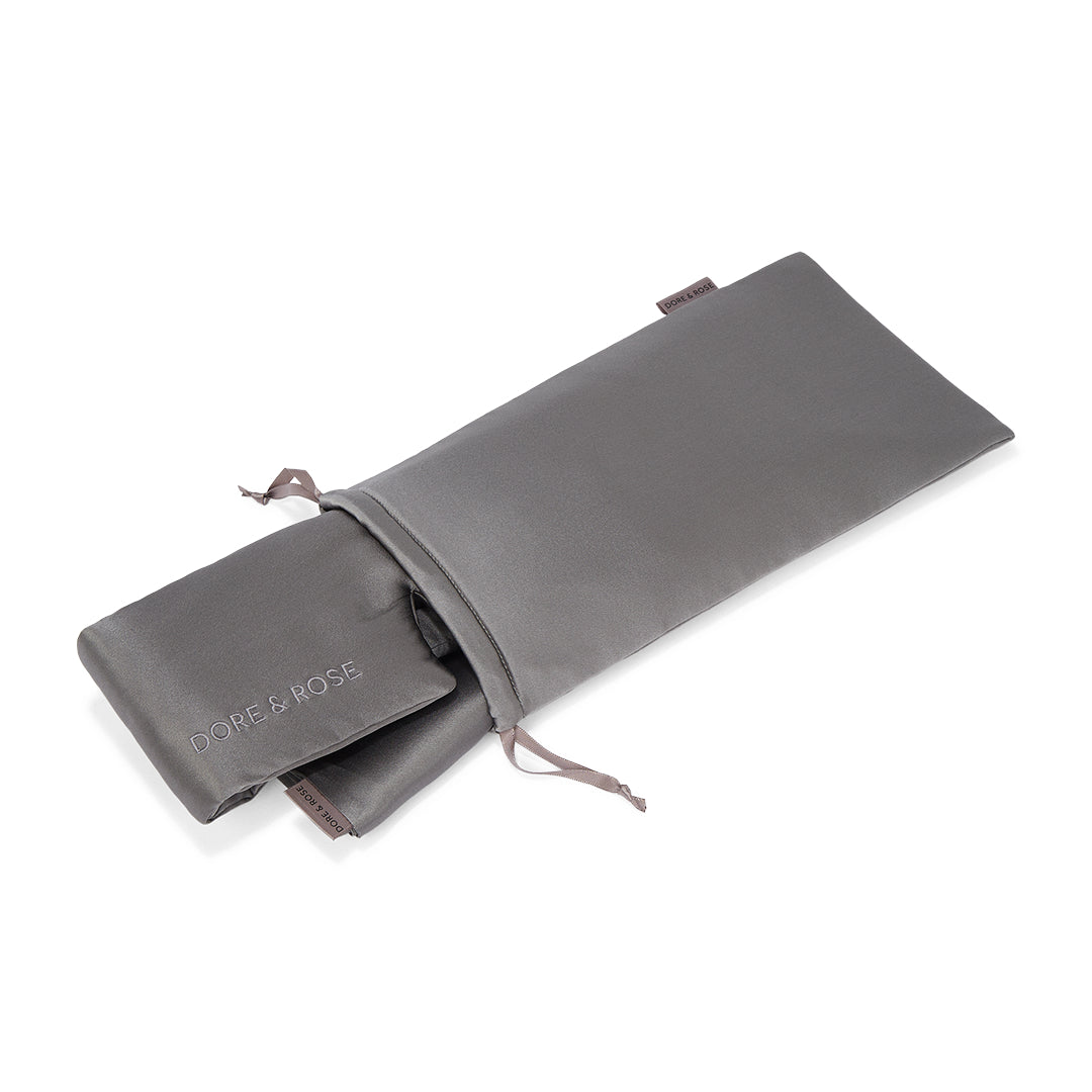 Travel Silk Pouch for Sleep Essentials in rock