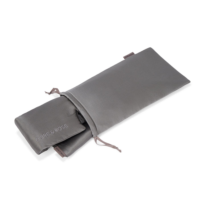 Travel Silk Pouch for Sleep Essentials in rock