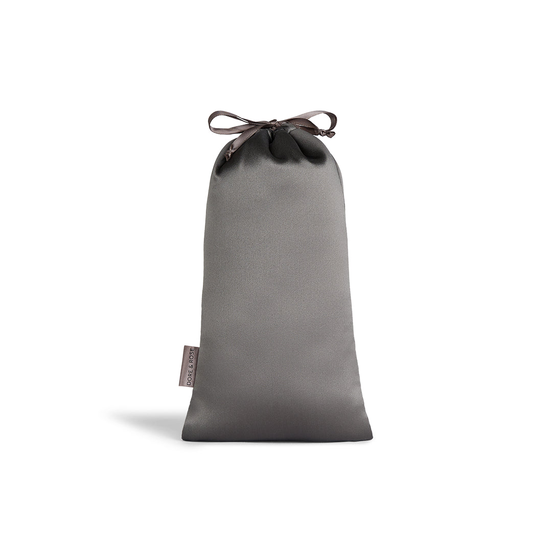 Travel Silk Pouch for Sleep Essentials in rock