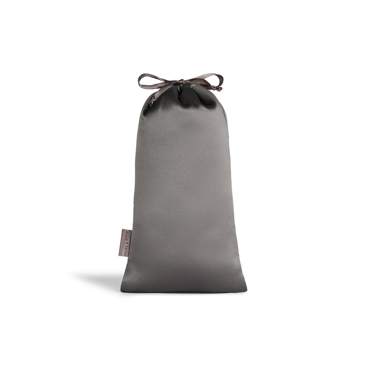 Travel Silk Pouch for Sleep Essentials in rock