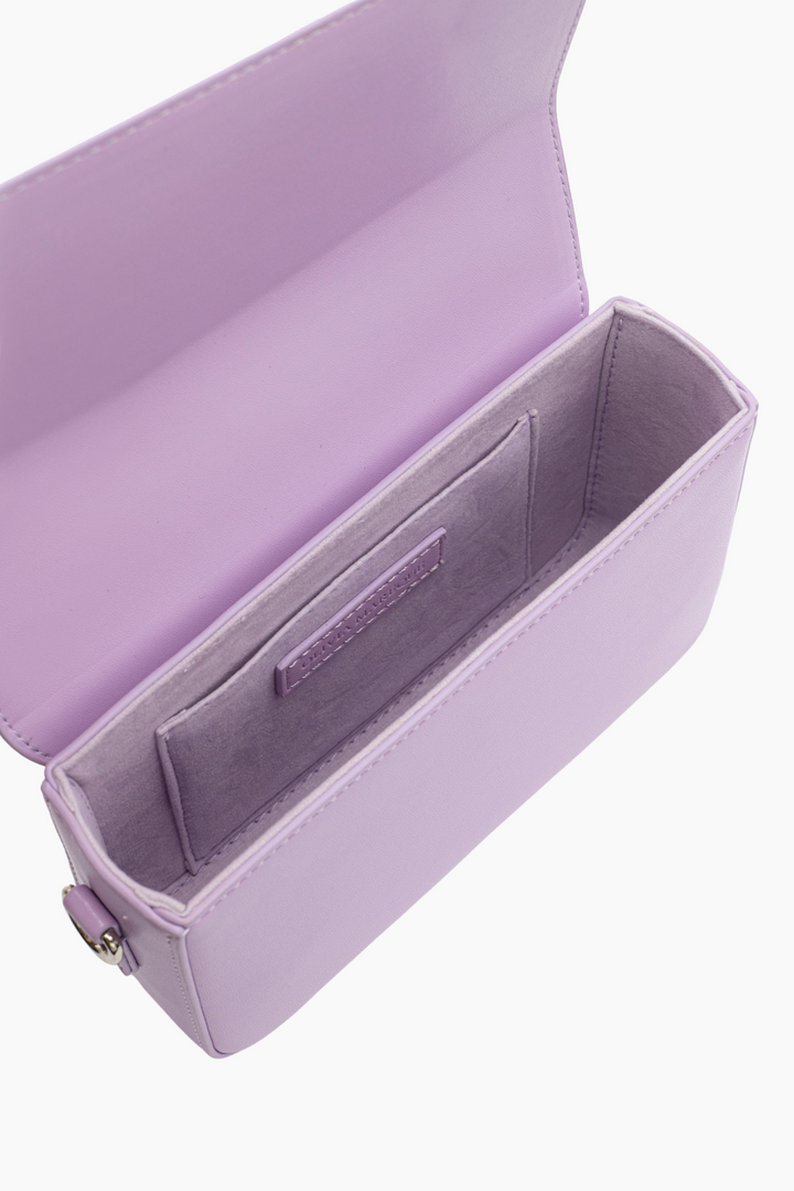 Pantone Lilac Vegan Leather Shoulder Bag