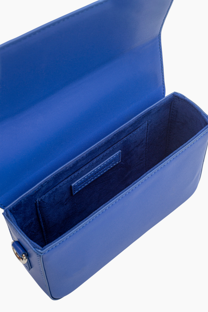 Pantone Dark Blue Vegan Leather Shoulder Bag