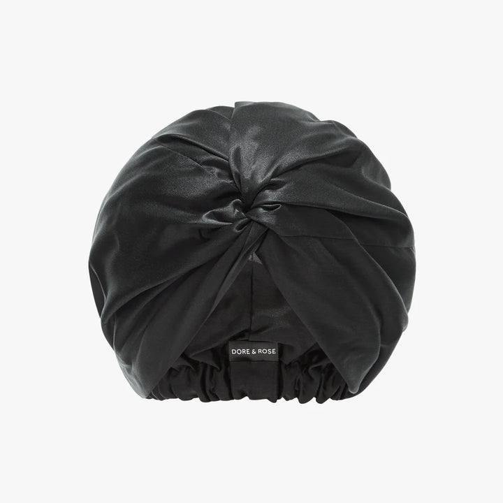 Natural Silk Hair Bonnet – Black