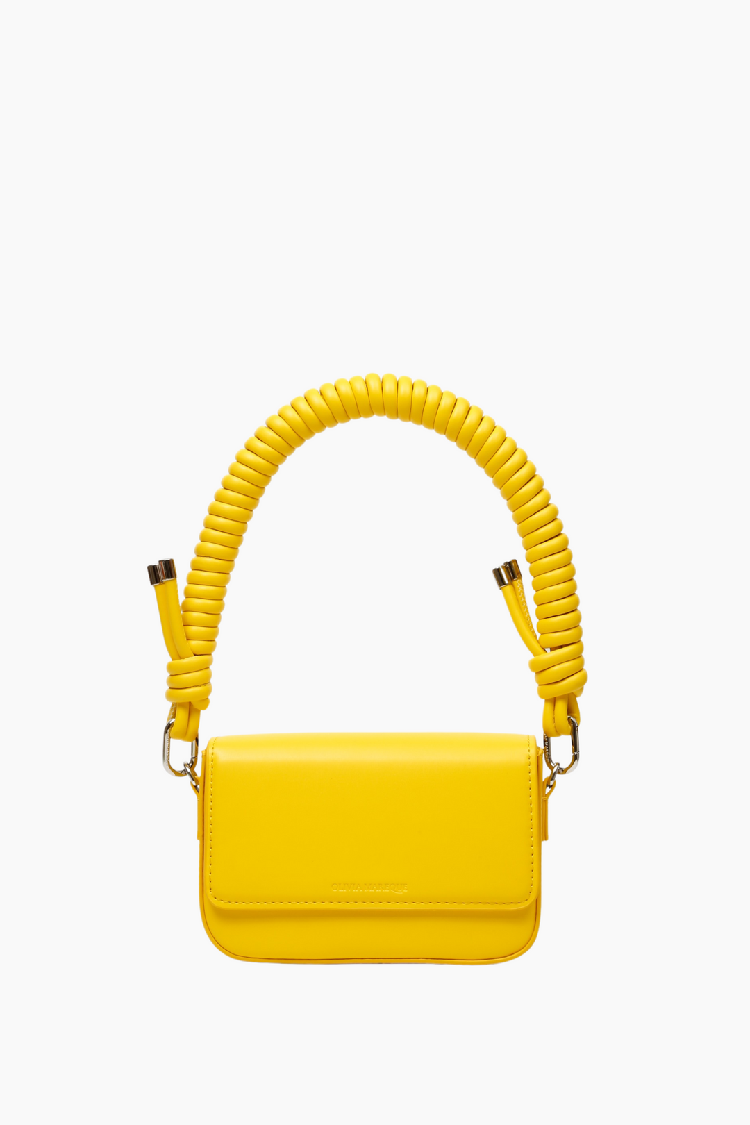 Pantone Yellow Vegan Leather Shoulder Bag