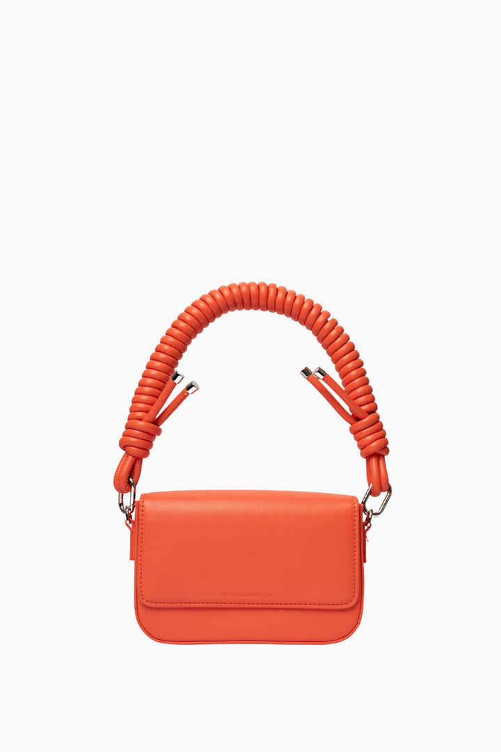 Pantone Orange Vegan Leather Shoulder Bag