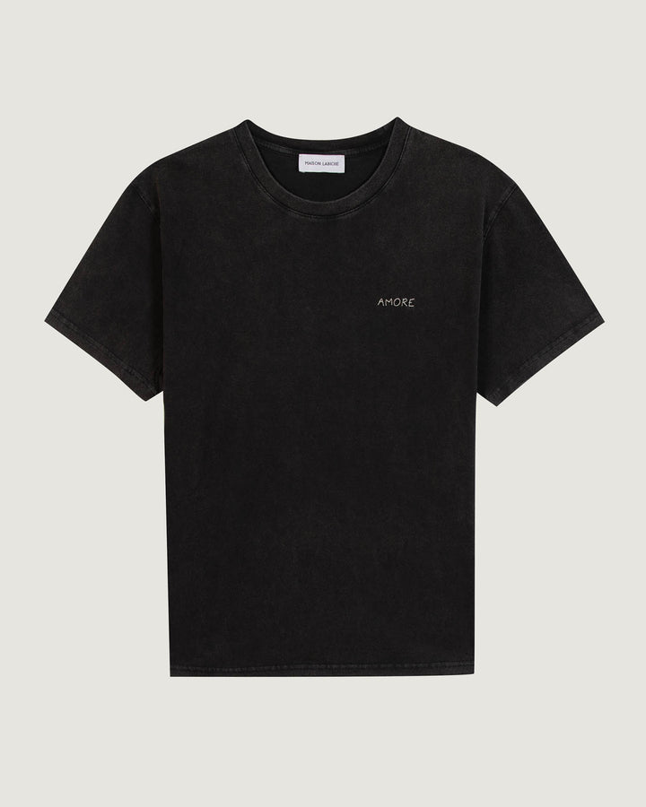 Popincourt Amore Carbon Washed T-shit made from natural cotton