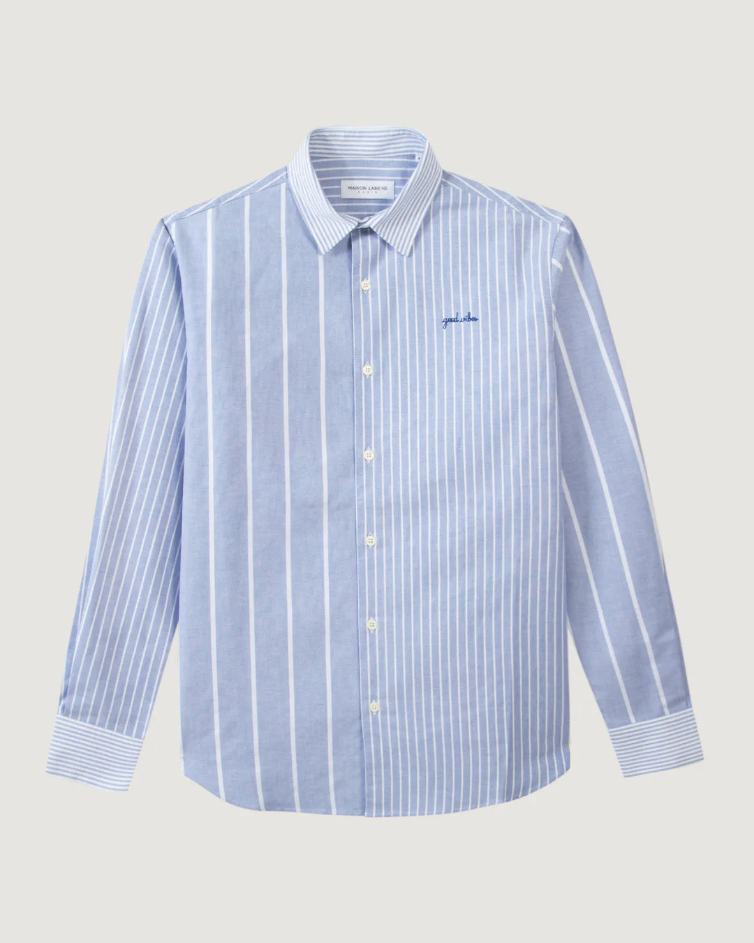 Camașă Albastră "Good Vibes" din Bumbac Natural - Maison Labiche