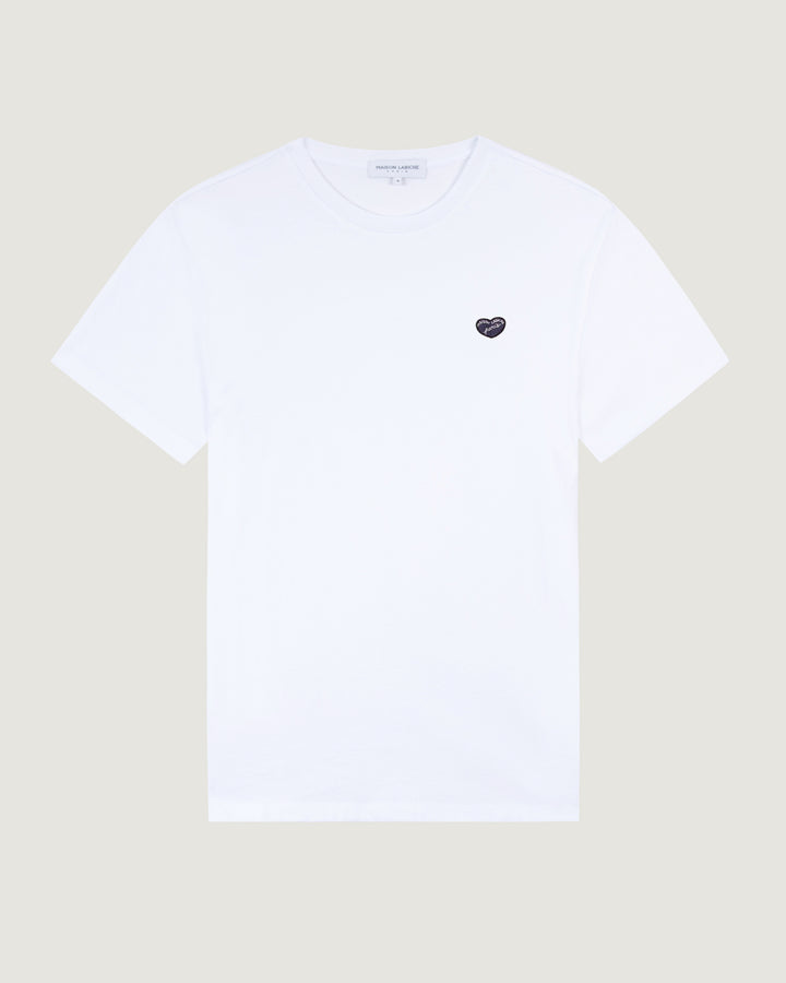 Popincourt Patch Coeur T-shirt made from natural cotton