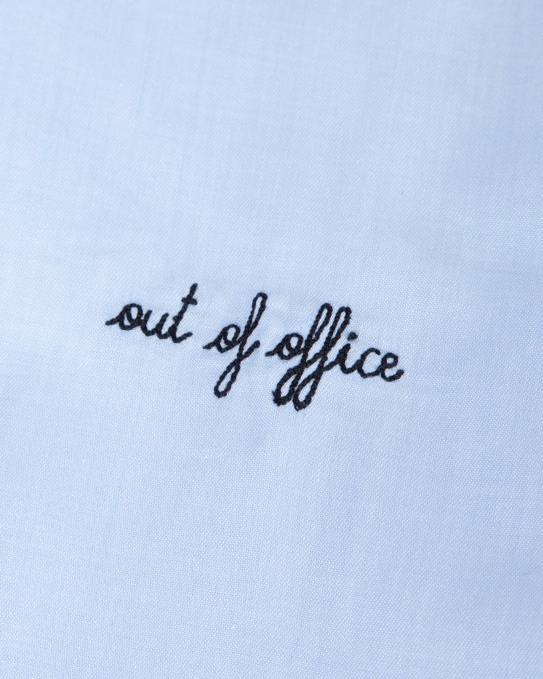 Malesherbes Out of Office Sky Blue Shirt made from natural cotton