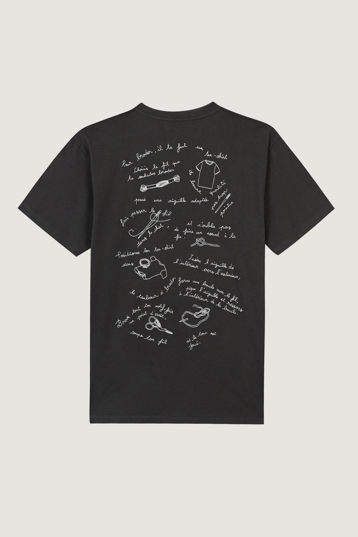 Bainville Tuto Broderie T-shirt made from natural cotton