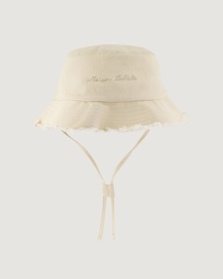 Brantome Maison Labiche White Cap made from natural cotton