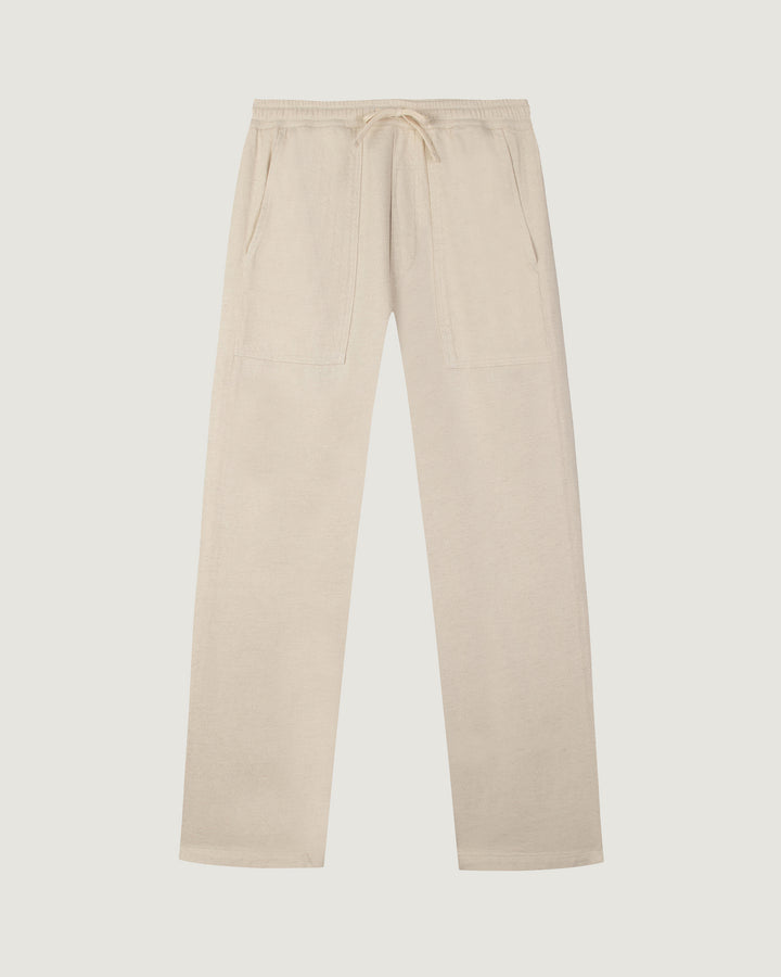 Lauth NB Cream Pants made from cotton & Linen Blend