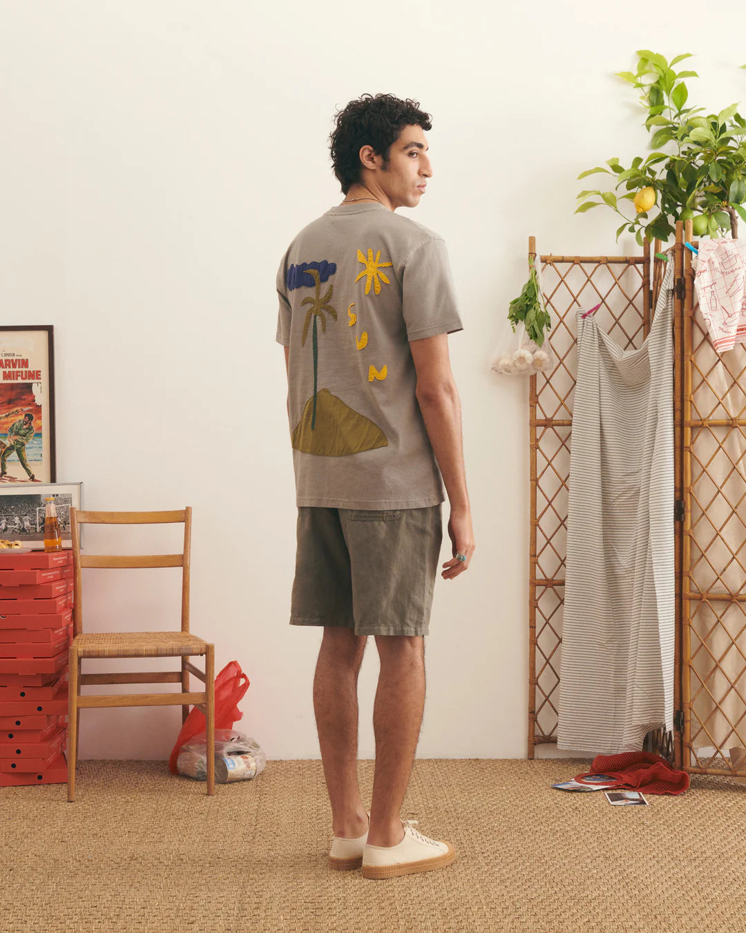 Patureau Sun Washed Green T-shit made from natural cotton