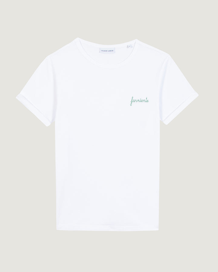 Poitou Farniente White T-shit made from natural cotton