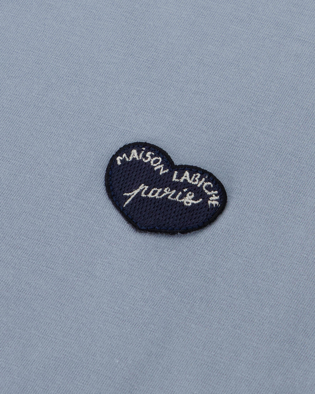 Poitou Patch Coeur Blue T-shit made from natural cotton