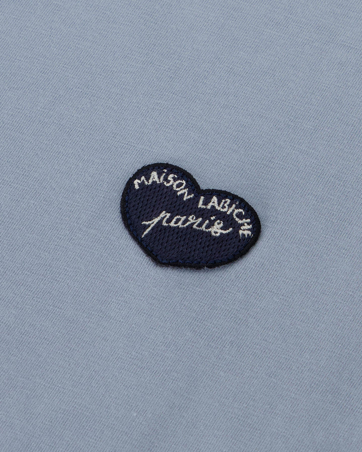 Poitou Patch Coeur Blue T-shit made from natural cotton