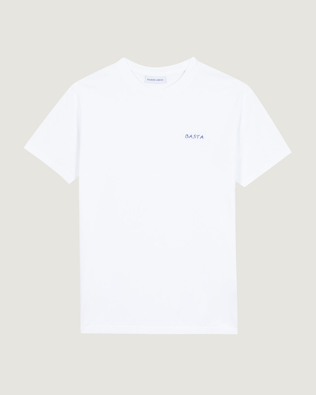 Popincourt Basta white T-shit made from natural cotton