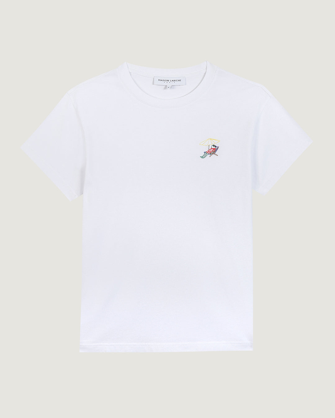 Popincourt Beach Frog White T-shit made from natural cotton