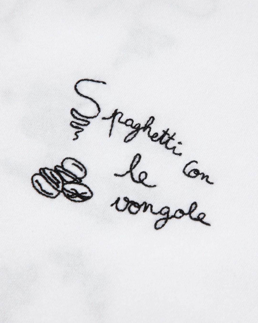 Bainville Spaghetti White T-shirt made from natural cotton