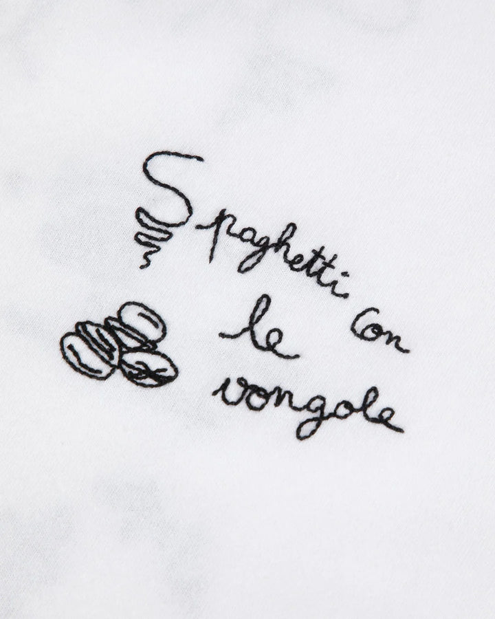 Bainville Spaghetti White T-shirt made from natural cotton