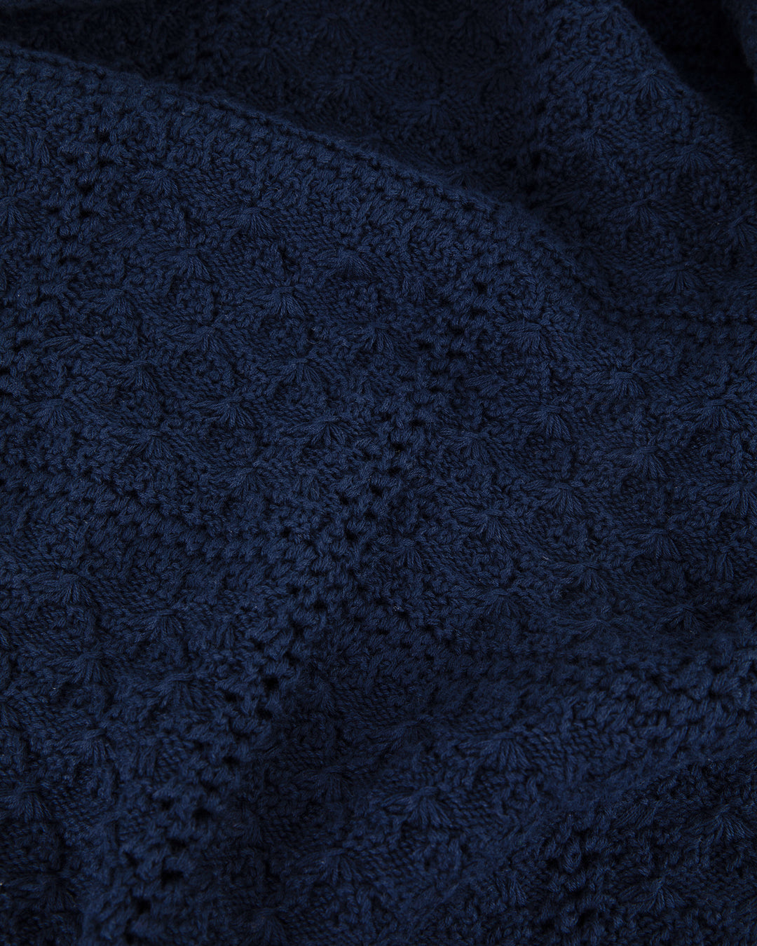 Crocheted Navy Cotton Dress - Maison Labiche