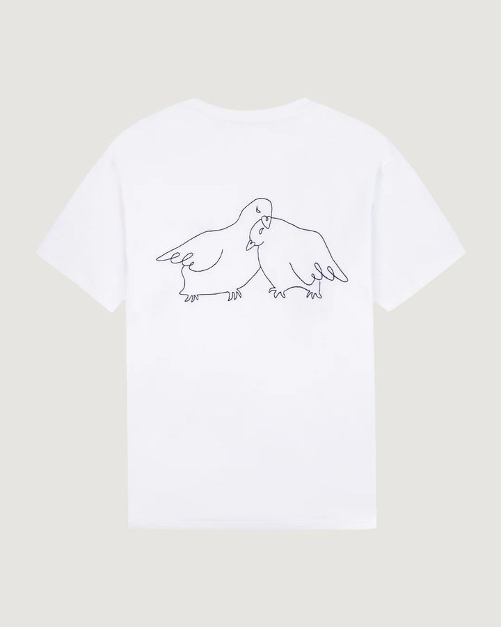 "Love Birds Bainville" T-Shirt in Natural Cotton – Maison Labiche
