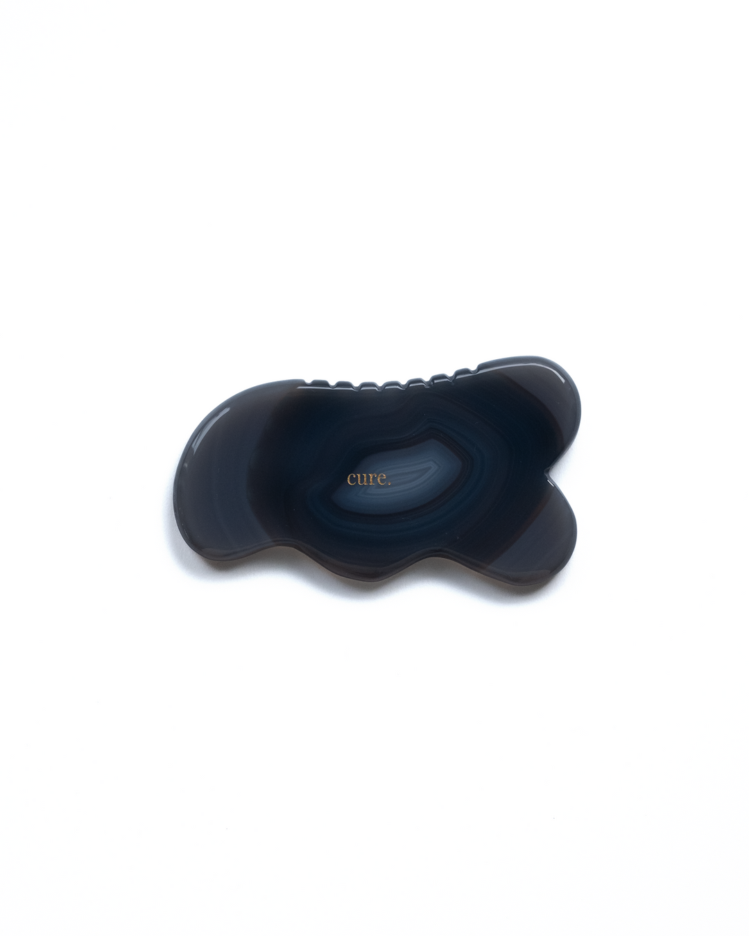 Piatră naturală Agate Cloud Gua Sha pentru masaj facial & corporal