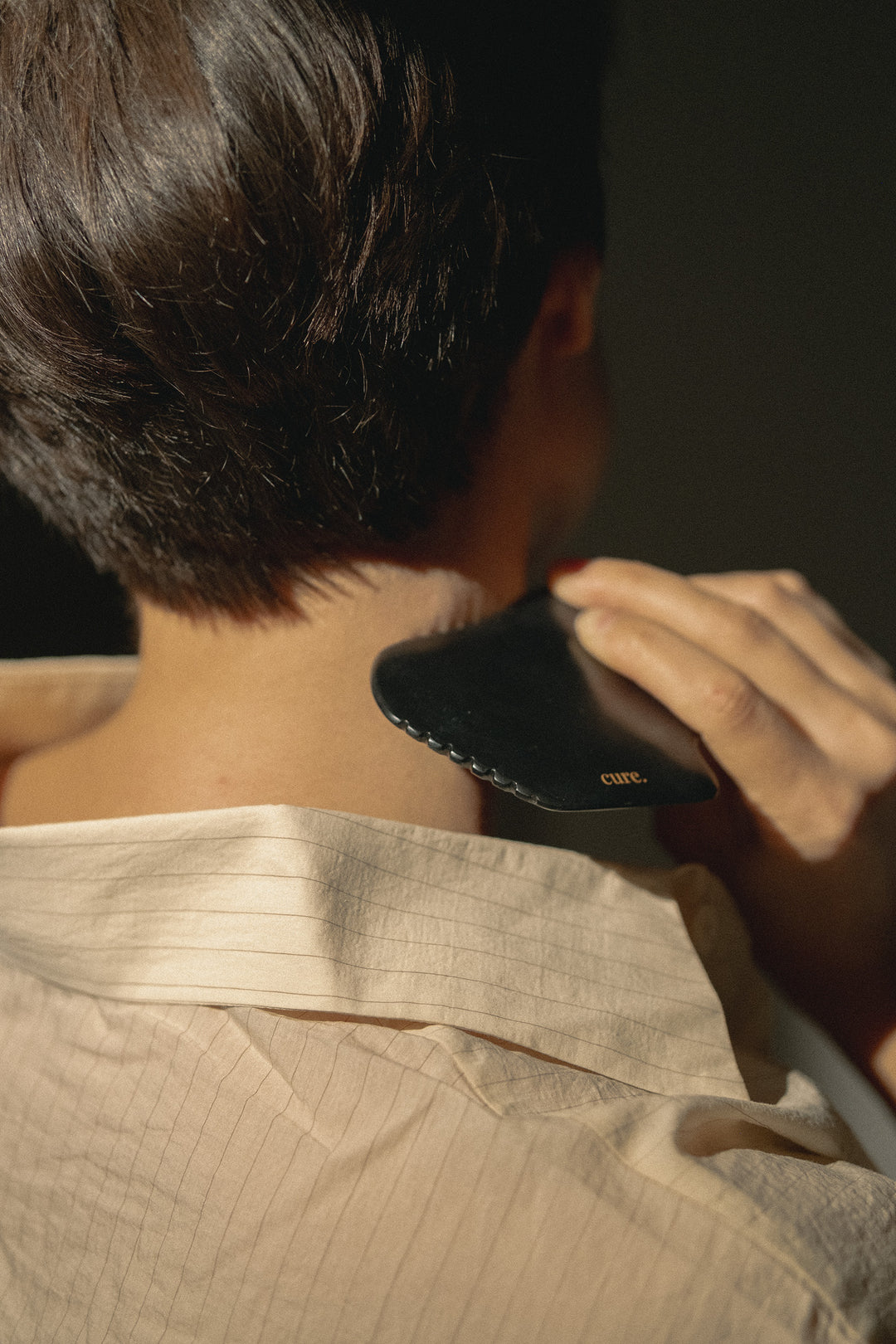 Black Bian Gua Sha massage Stone