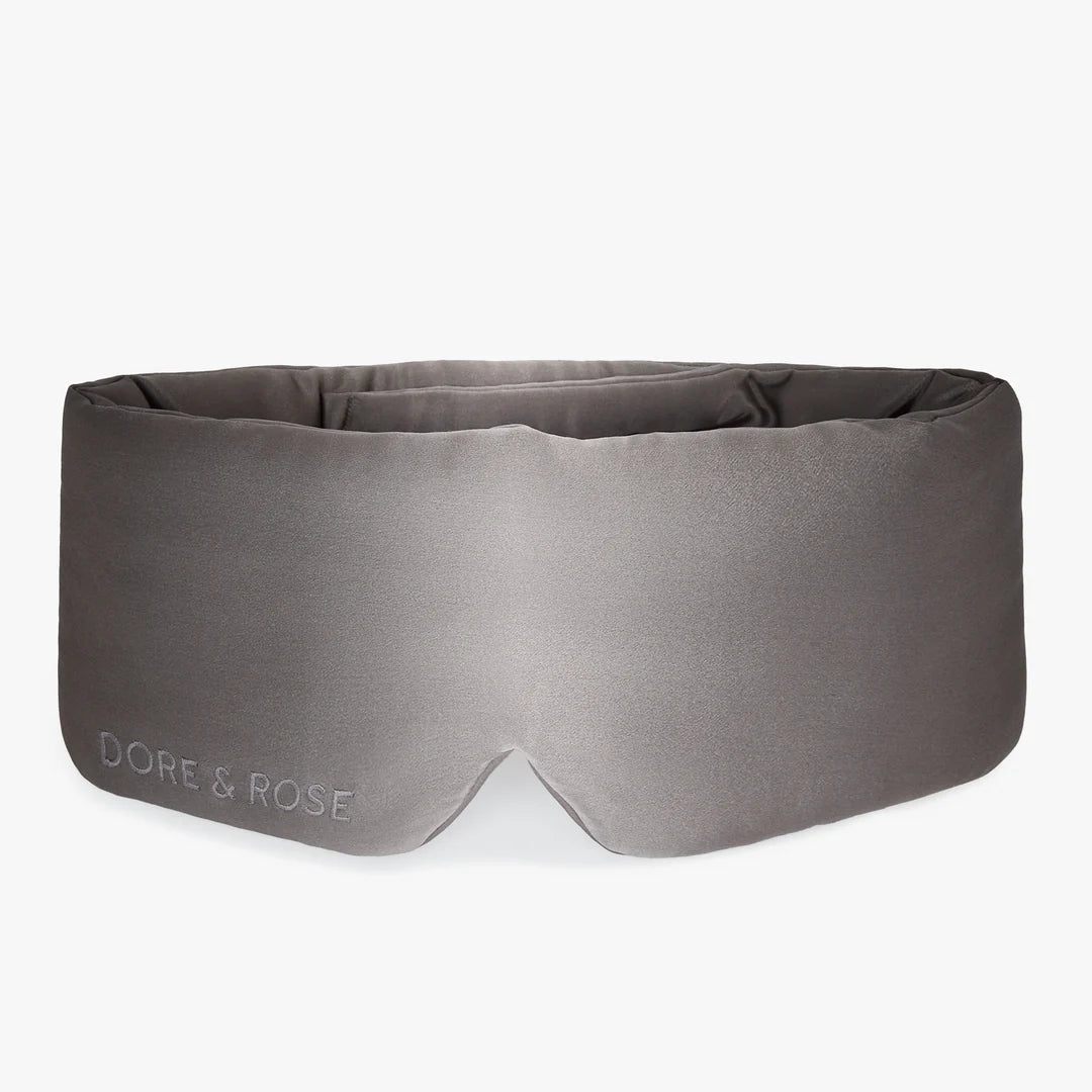 Deep Sleep Mask from natural Silk in the colour rock