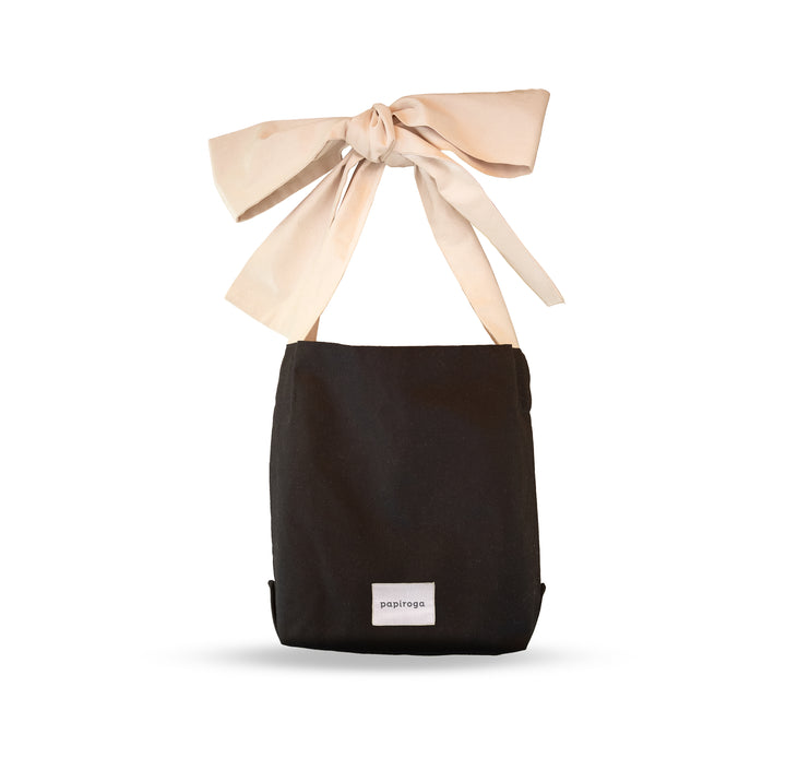 Geantă Bowbag Noche Clara Papiroga din bumbac reciclat