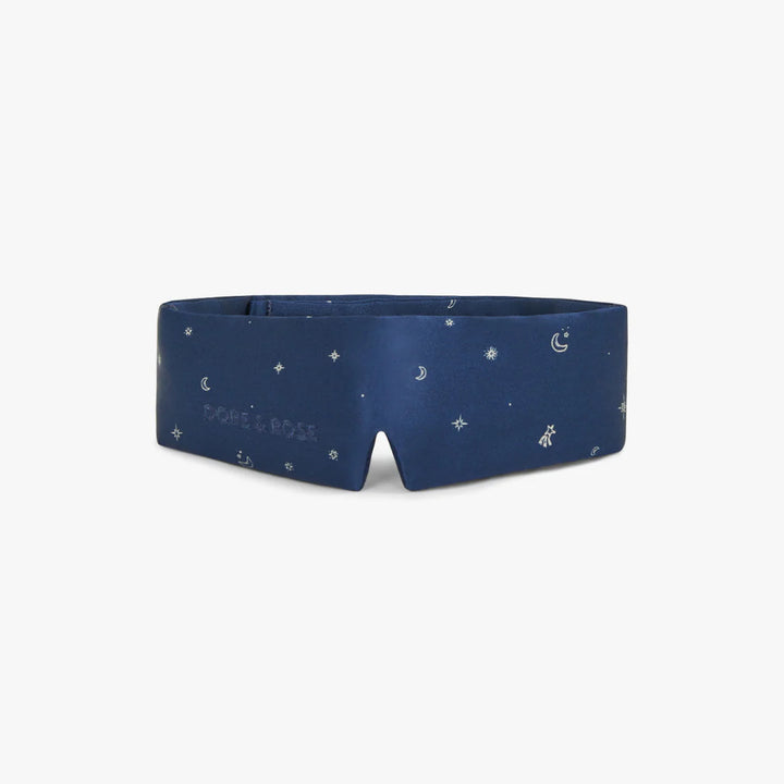 Kids’ Silk Deep Sleep Mask – Dark Blue