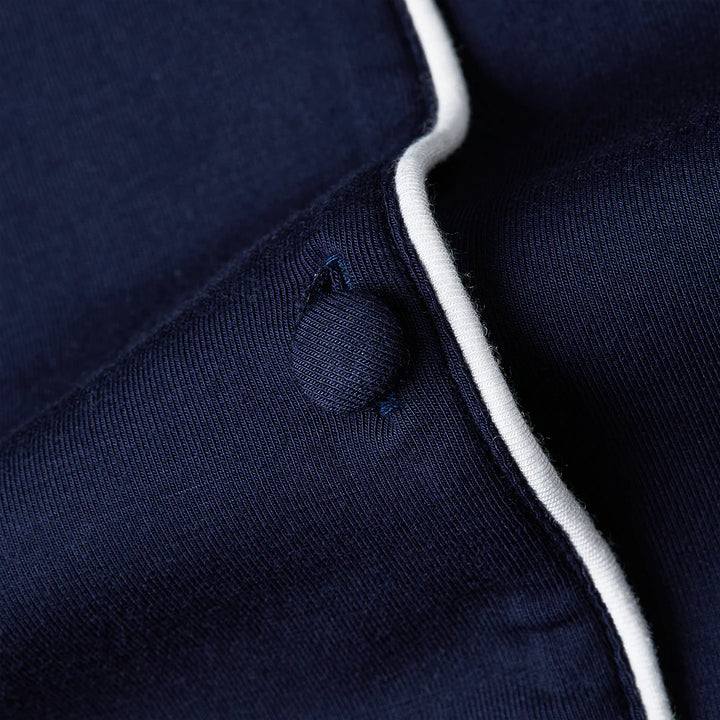 Pijamale din modal cu Mâneci Lungi - Bleumarin