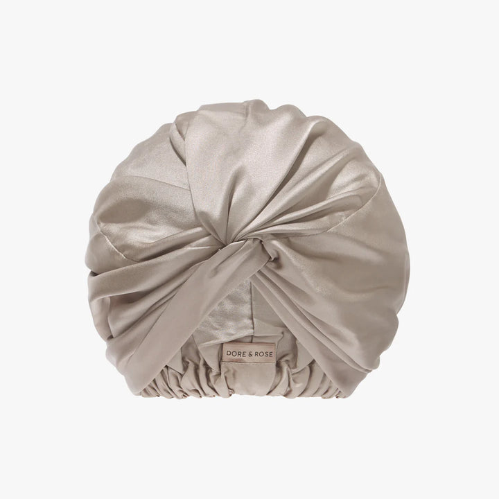Natural Silk Hair Bonnet – Taupe