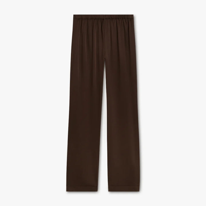 Pantaloni de pijama din mătase - chocolate