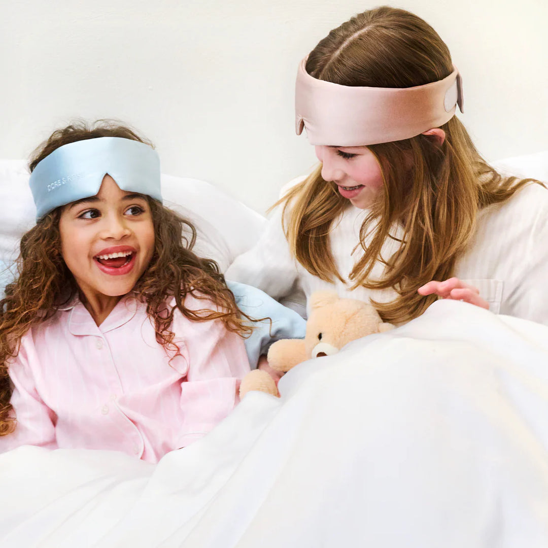 Kids’ Silk Deep Sleep Mask – Pink