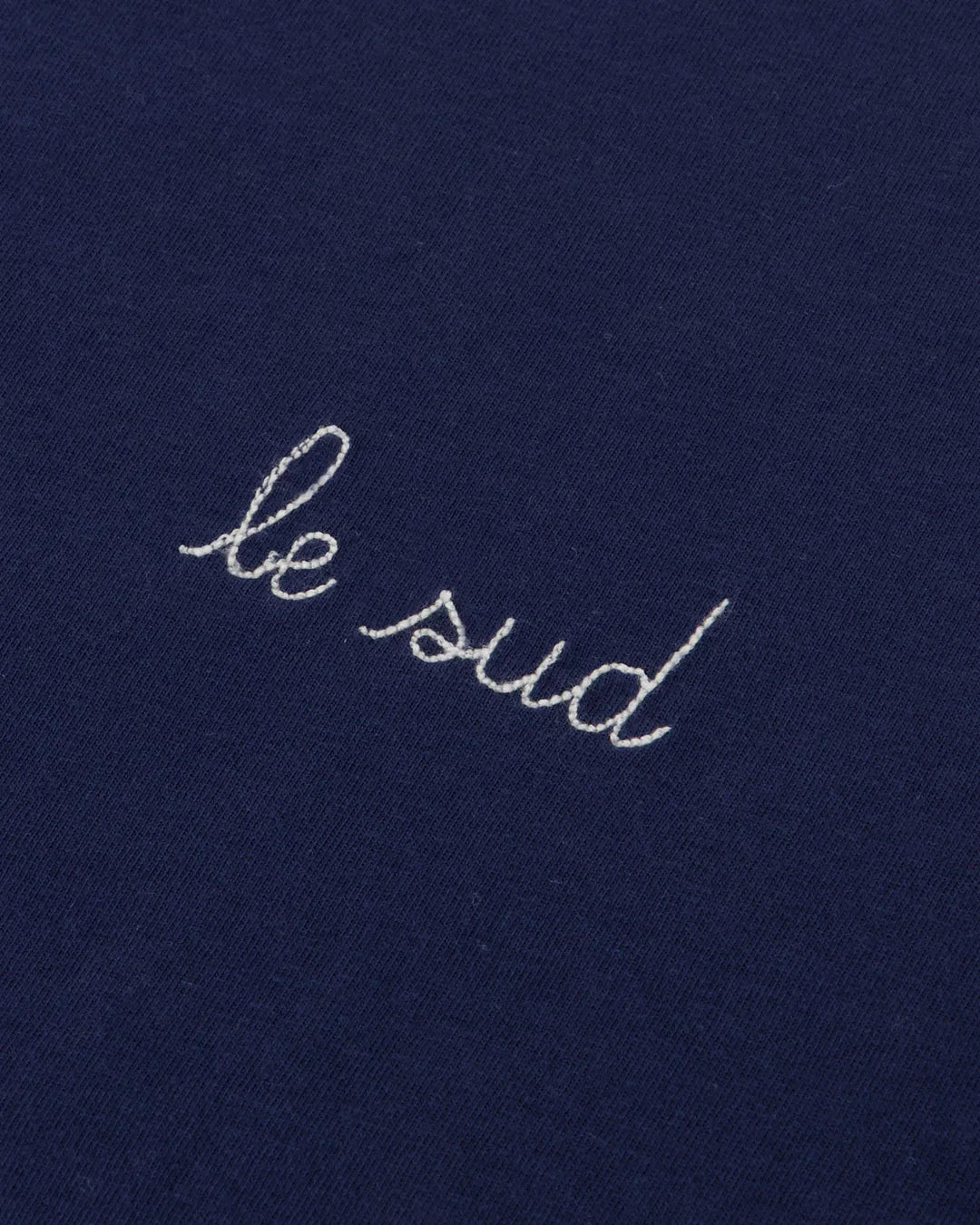 Poitou Le Sud Navy T-shirt made from natural cotton