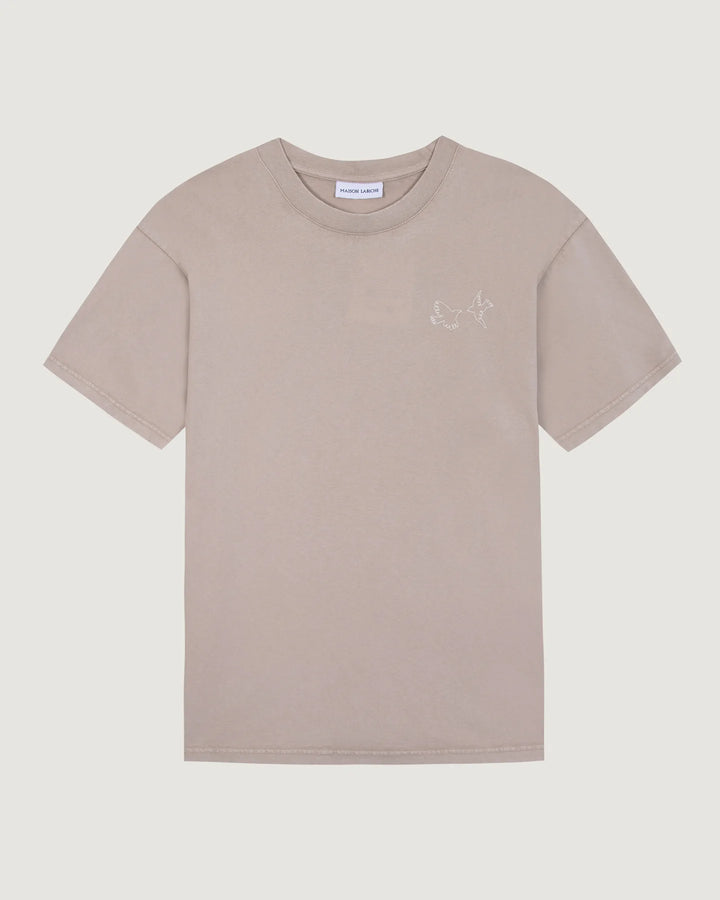 "Love Birds" T-Shirt in Natural Cotton – Maison Labiche