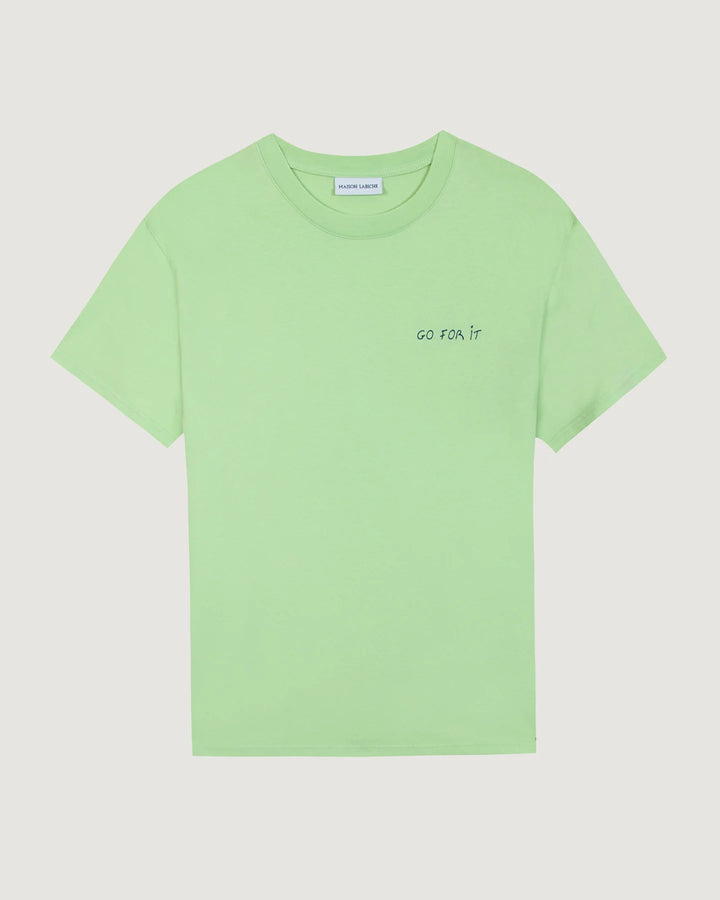 "Go for It" T-Shirt in Natural Cotton – Maison Labiche
