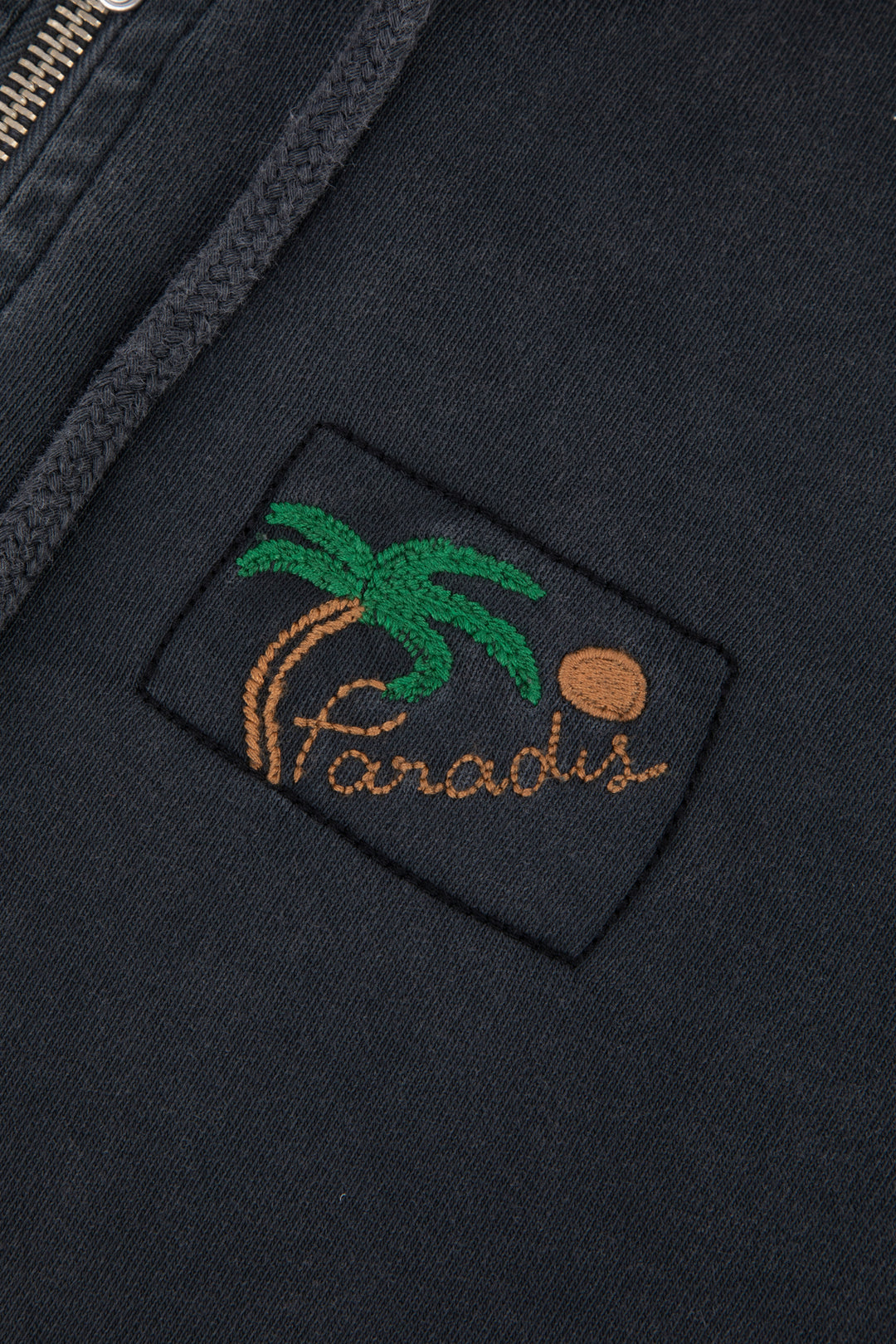 Hanorac Gri Gourgad Palm din Bumbac