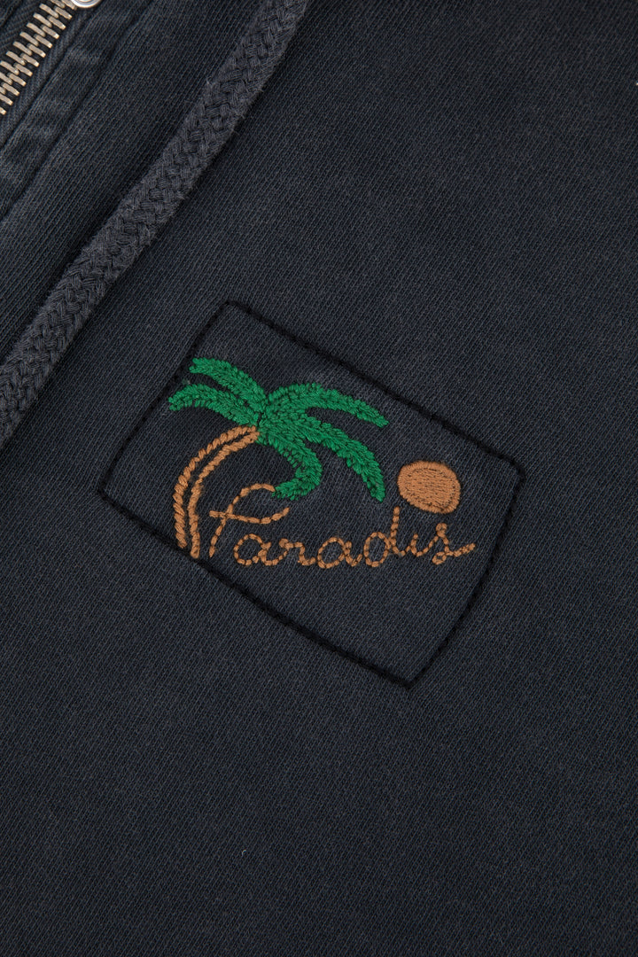 Hanorac Gri Gourgad Palm din Bumbac