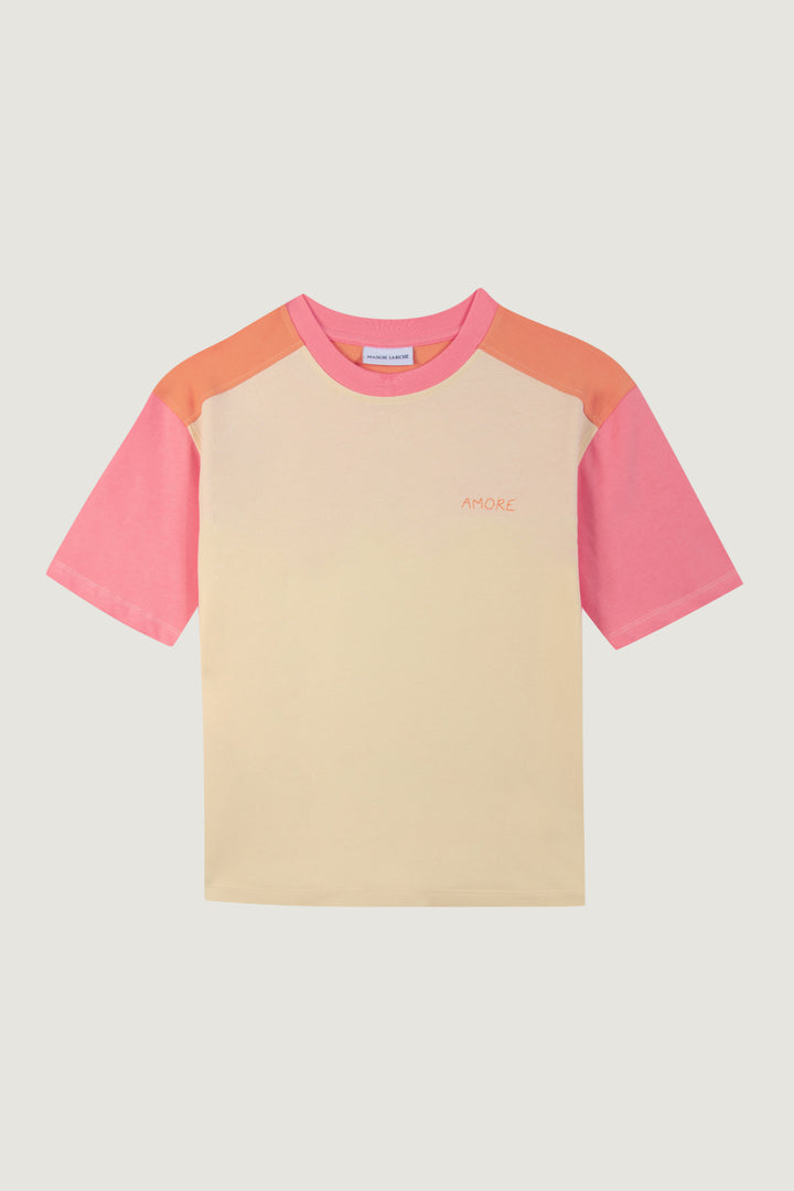 Abel Amour Yellow T-shirt made from natural cotton