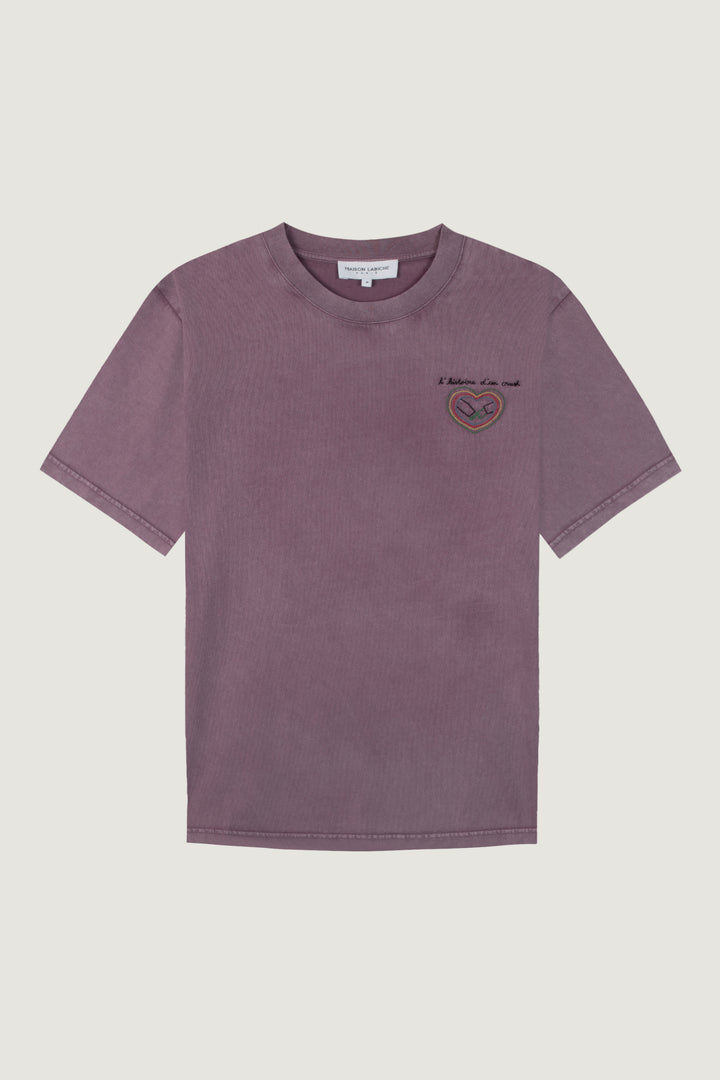 Tricou Violet Croco Crush din Bumbac