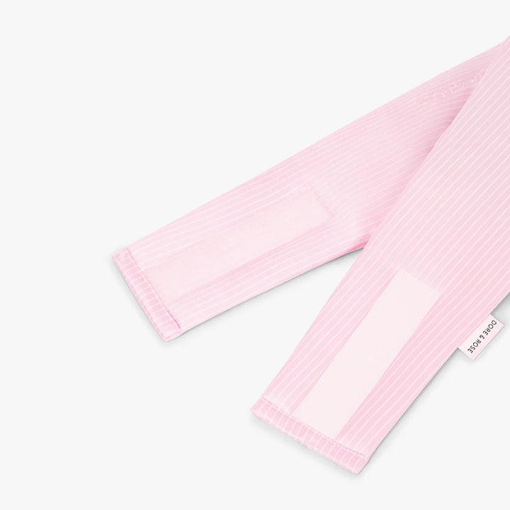Deep Sleep Mask from natural Silk - striped pink